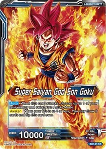 Super Saiyan God Son Goku // SSGSS Son Goku, The Soul Striker (SD1-01) [Galactic Battle]