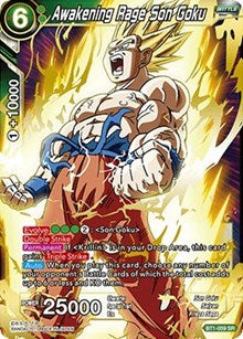 Awakening Rage Son Goku (BT1-059) [Galactic Battle]