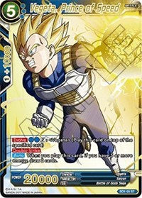 Vegeta, Prince of Speed (Non-Foil) (SD1-05) [Galactic Battle]