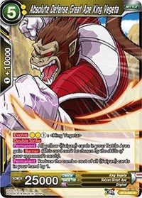 Absolute Defense Great Ape King Vegeta (BT3-092) [Cross Worlds]