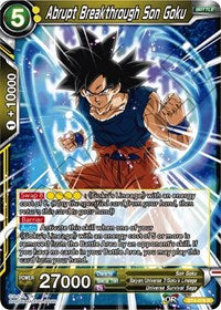 Abrupt Breakthrough Son Goku (BT4-076) [Colossal Warfare]