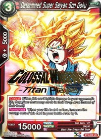 Determined Super Saiyan Son Goku (Titan Player Stamped) (BT3-005) [Cross Worlds]
