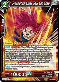 Preemptive Strike SSG Son Goku (BT6-004_PR) [Destroyer Kings Pre-Release Cards]