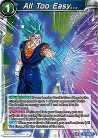 All Too Easy... (BT7-048) [Assault of the Saiyans]
