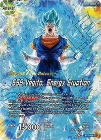 Son Goku & Vegeta // SSB Vegito, Energy Eruption (BT7-025_PR) [Assault of the Saiyans Pre-Release Cards]
