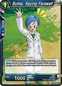 Bulma, Saying Farewell (BT7-033_PR) [Assault of the Saiyans Pre-Release Cards]