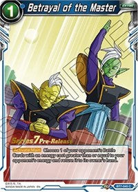 Betrayal of the Master (BT7-045_PR) [Assault of the Saiyans Pre-Release Cards]