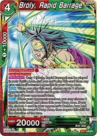 Broly, Rapid Barrage (BT7-116_PR) [Assault of the Saiyans Pre-Release Cards]