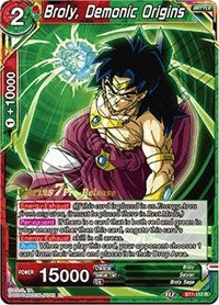 Broly, Demonic Origins (BT7-117_PR) [Assault of the Saiyans Pre-Release Cards]