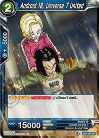 Android 18, Universe 7 United (DB1-029) [Draft Box 04 - Dragon Brawl]