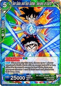 Son Goku and Son Gohan, Saiyans of Earth (DB1-091) [Draft Box 04 - Dragon Brawl]
