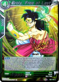 Broly, Free at Last (Dragon Brawl Draft Tournament Gold Stamped) (DB1-052) [Promotion Cards]