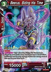 Beerus, Biding His Time (BT8-014_PR) [Malicious Machinations Pre-Release Cards]