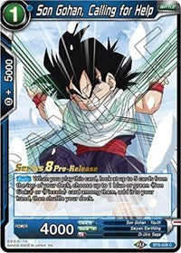 Son Gohan, Calling for Help (BT8-028_PR) [Malicious Machinations Pre-Release Cards]