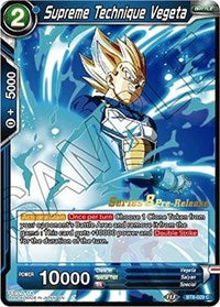 Supreme Technique Vegeta (BT8-029_PR) [Malicious Machinations Pre-Release Cards]