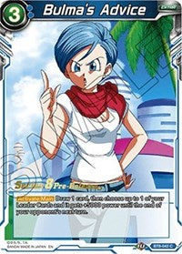 Bulma's Advice (BT8-042_PR) [Malicious Machinations Pre-Release Cards]