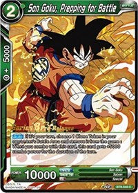 Son Goku, Prepping for Battle (BT8-046_PR) [Malicious Machinations Pre-Release Cards]