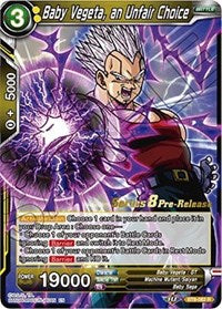 Baby Vegeta, an Unfair Choice (BT8-082_PR) [Malicious Machinations Pre-Release Cards]