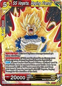 SS Vegeta, Raging Frenzy (BT8-111_PR) [Malicious Machinations Pre-Release Cards]