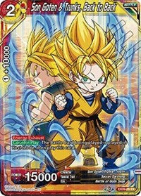 Son Goten & Trunks, Back to Back (EX09-05) [Expansion Deck Box Set 09: Saiyan Surge]