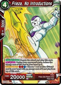 Frieza, No Introductions (BT9-003) [Universal Onslaught Pre-Release Cards]