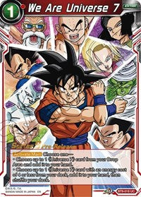 We Are Universe 7 (BT9-018) [Universal Onslaught Pre-Release Cards]