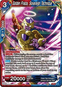 Golden Frieza, Sovereign Technique (BT9-106) [Universal Onslaught Pre-Release Cards]