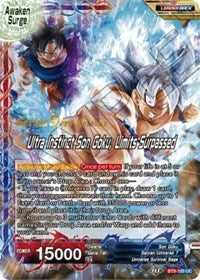 Son Goku // Ultra Instinct Son Goku, Limits Surpassed (BT9-100) [Universal Onslaught Pre-Release Cards]
