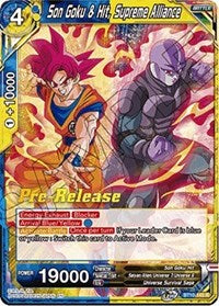 Son Goku & Hit, Supreme Alliance (BT10-145) [Rise of the Unison Warrior Pre-Release Cards]