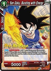 Son Goku, Bursting with Energy (BT10-007) [Rise of the Unison Warrior Pre-Release Cards]