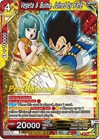 Vegeta & Bulma, Joined by Fate (BT10-146) [Rise of the Unison Warrior Pre-Release Cards]
