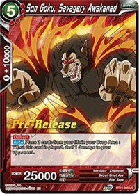 Son Goku, Savagery Awakened (BT10-006) [Rise of the Unison Warrior Pre-Release Cards]