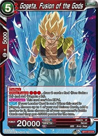 Gogeta, Fusion of the Gods (BT11-013) [Vermilion Bloodline]