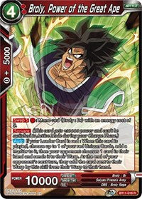 Broly, Power of the Great Ape (BT11-016) [Vermilion Bloodline]