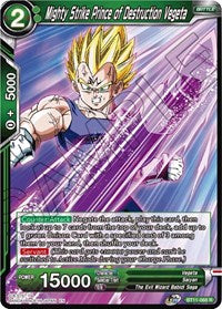Mighty Strike Prince of Destruction Vegeta (BT11-068) [Vermilion Bloodline]