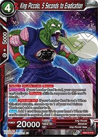 King Piccolo, 5 Seconds to Eradication (DB3-014) [Draft Box 06 - Giant Force]