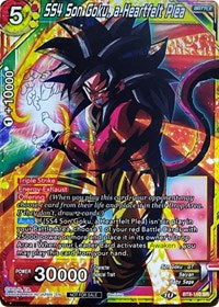 SS4 Son Goku, a Heartfelt Plea (BT8-110) [Revision Pack 2020]
