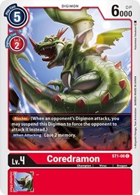 Coredramon (ST1-06 C) [Starter Deck 01: Gaia Red]