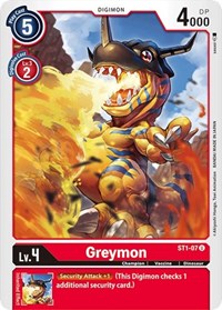 Greymon (ST1-07 U) [Starter Deck 01: Gaia Red]