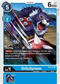 Grizzlymon (ST2-07 C) [Starter Deck 02: Cocytus Blue]