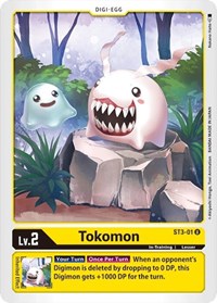 Tokomon (ST3-01 U) [Starter Deck 03: Heaven's Yellow]