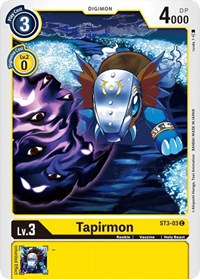 Tapirmon (ST3-03 C) [Starter Deck 03: Heaven's Yellow]
