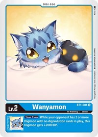 Wanyamon (BT1-004 U) [Release Special Booster 1.0]