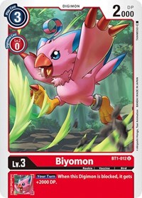 Biyomon - BT1-012 (BT1-012 U) [Release Special Booster 1.0]