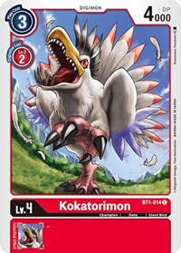Kokatorimon (BT1-014 C) [Release Special Booster 1.0]