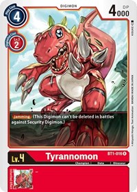 Tyrannomon (BT1-016 R) [Release Special Booster 1.0]