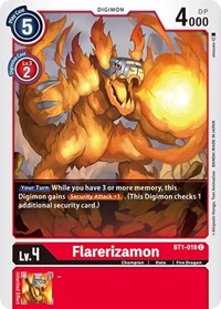 Flarerizamon (BT1-018 C) [Release Special Booster 1.0]