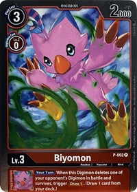 Biyomon - P-002 (P-002 P) [Digimon Promotion Cards]