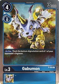 Gabumon - P-003 (P-003 P) [Digimon Promotion Cards]