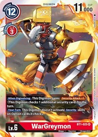 WarGreymon (BT1-025 SR) [Release Special Booster 1.0]